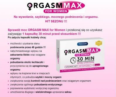 Kapsułki OrgasmMax dla kobiet Medica - obrazek 2