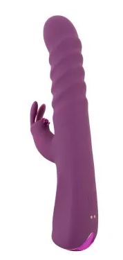 Wibrator króliczek Javida z pchnięciem silikonowy 24 cm USB - obrazek 3