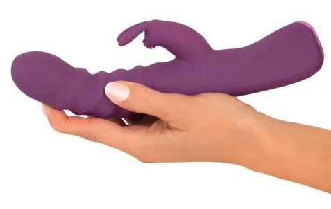 Wibrator króliczek Javida z pchnięciem silikonowy 24 cm USB - obrazek 4