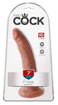 Dildo King Cock 7 cali tan PVC 20,5 cm