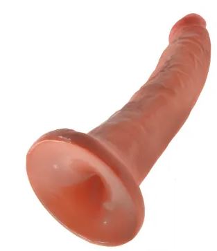 Dildo King Cock 7 cali tan PVC 20,5 cm - obrazek 3