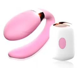 Stymulator V Vibe różowy silikonowy USB z pilotem B Series Smart